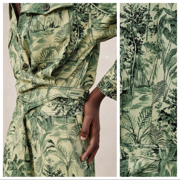 NWT. Zara Printed Wrap-Style Midi Dress. Size XS. - Picture 7 of 12